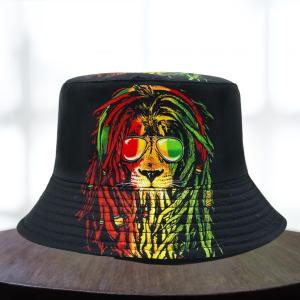 Double Sided Graffiti Hat_ Glasses Lion