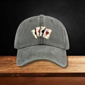 Playing Card Printed Cap