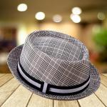 Classic Plaid Short Brim Hat
