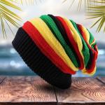 Jamaican Reggae knitted Pullover Hat