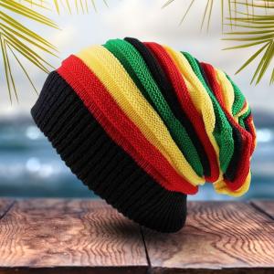 Jamaican Reggae knitted Pullover Hat
