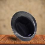 Faux Leather Jazz Hat
