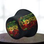 Double Sided Graffiti Hat_ Glasses Lion