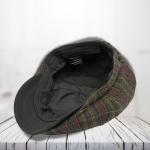 Striped Color-Blocked Newsboy All Season