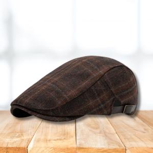 Retro Plaid All Season Casual Forward Hat