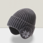 Knitting Ear Flap Beanie Hat for Winter