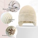 Knitting Ear Flap Beanie Hat for Winter
